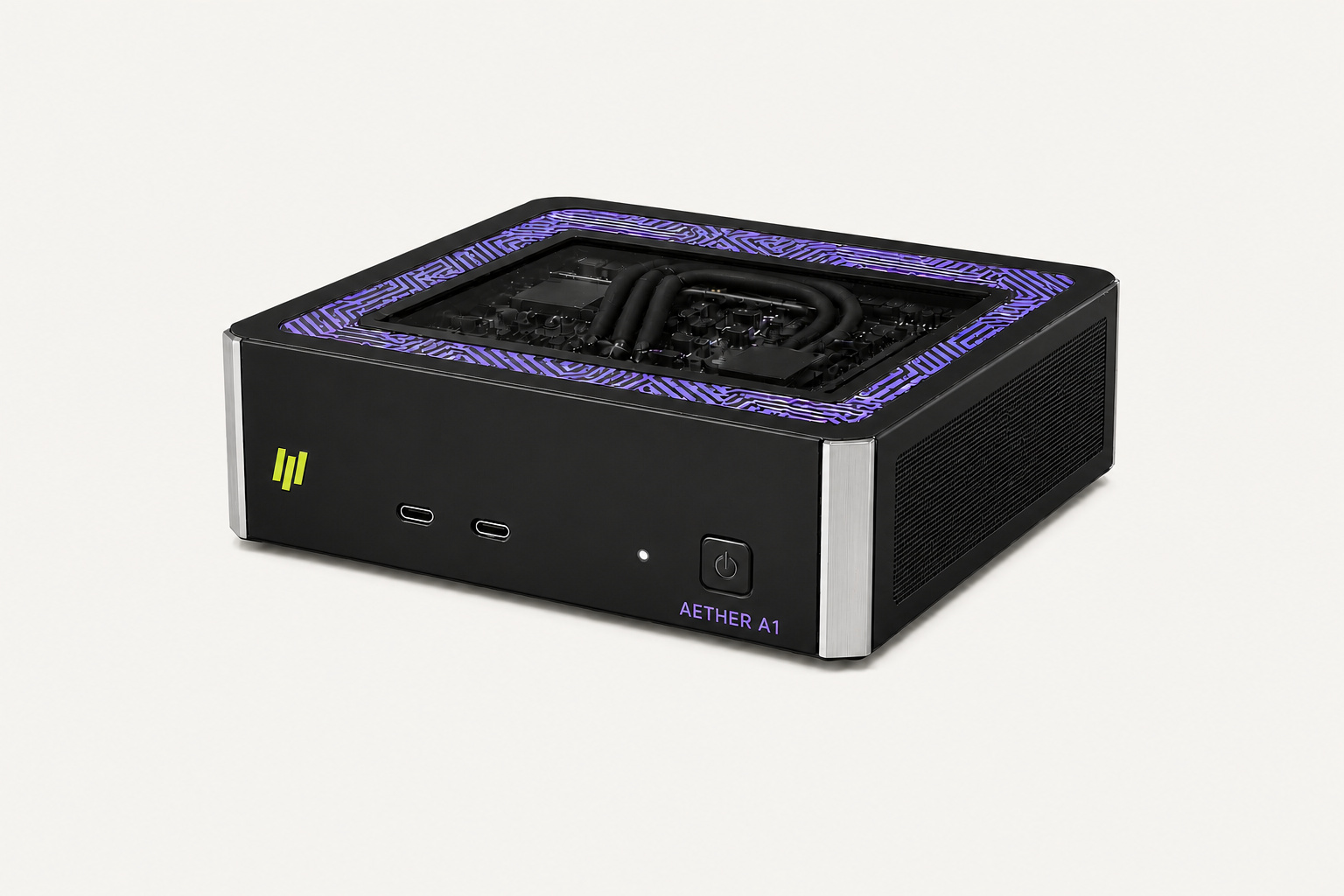 AETHER A1 桌面级个人 AI 系统概念图