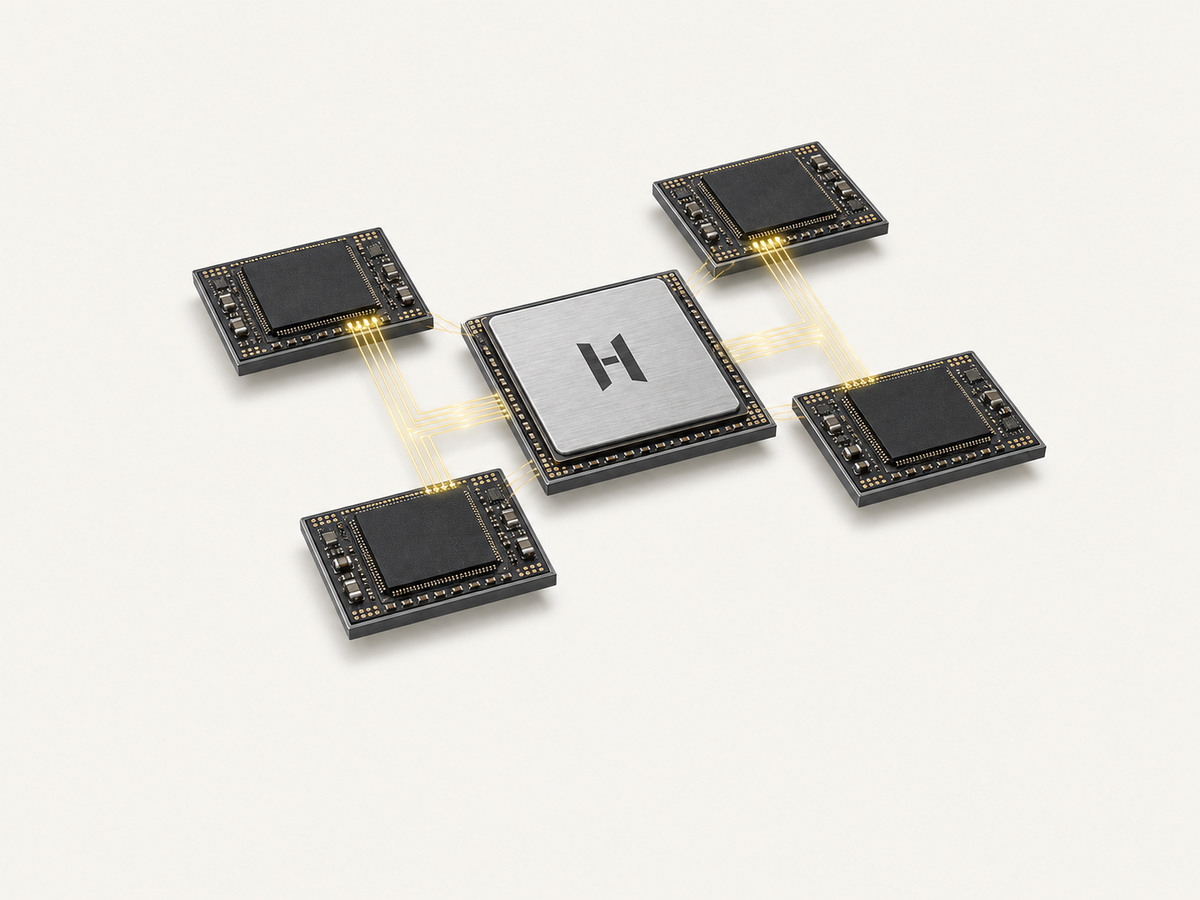 HELIOS HCX C1 Chiplet 裸片互联概念图